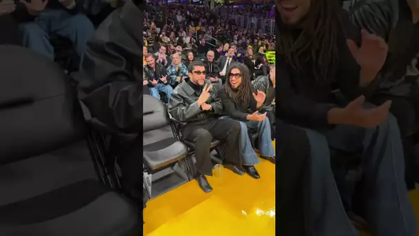 Bad Bunny courtside in LA! | #Shorts