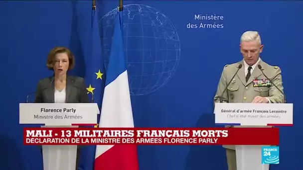 REPLAY - 13 militaires français tués au Mali : déclaration de la ministre des armées F. Parly