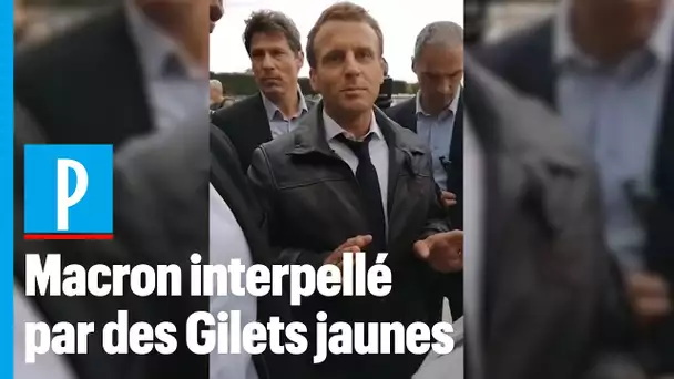 « J’y crois pas !  » : quand un groupe de Gilets jaunes croise Macron par hasard