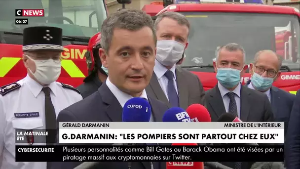 Pompier blessé à Etampes : Gérald Darmanin annonce des dépôts de plainte systématiques