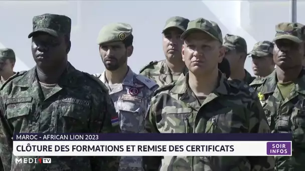 African Lion 2023 : Clôture des formations et remise des certificats