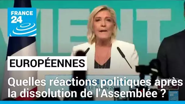 Européennes : quelles réactions politiques après la dissolution de l'Assemblée nationale ?