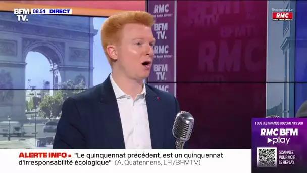 Adrien Quatennens: "Les faits ne justifient pas une mise en retrait" d'Eric Coquerel