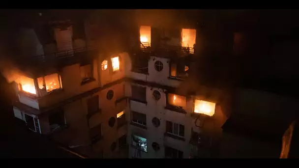 Paris : un mois après l&#039;incendie de la rue d&#039;Erlanger, les habitants de l&#039;immeuble attendent touj…