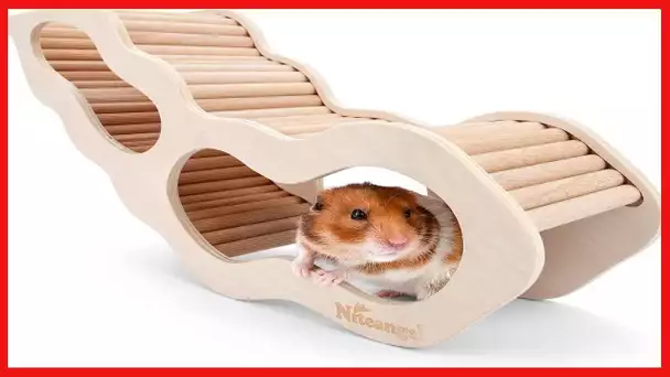 Niteangel Hamster House w/ Climbing Ladder for Hamsters Gerbils Mice or Similar-Sized Pets