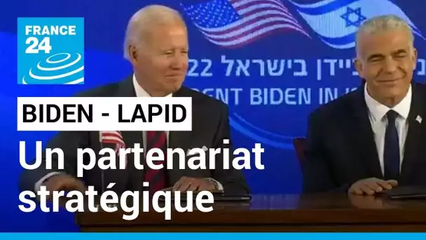 Nucléaire iranien : Biden et Lapid signent un partenariat stratégique • FRANCE 24