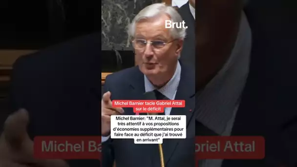 Michel Barnier tacle Gabriel Attal sur le déficit