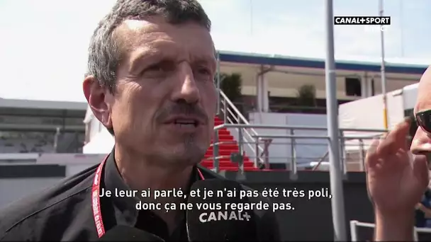 "Je leur ai parlé, et je n'ai pas été très poli..."