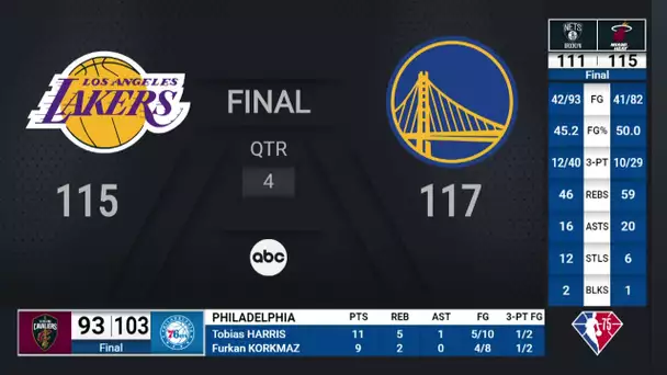 Lakers @ Warriors  | NBA on ABC Live Scoreboard