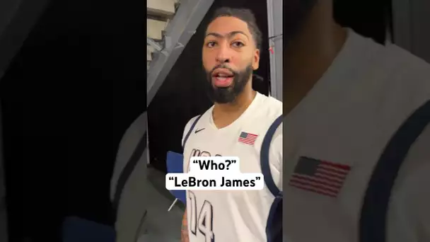 “He’s still doing this at 45” - Anthony Davis after LeBron James’ CLUTCH performance! 👏😆 | #Shorts