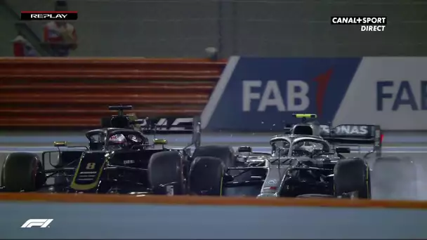 Accrochage entre Bottas et Grosjean en pleine séance d'essais libres