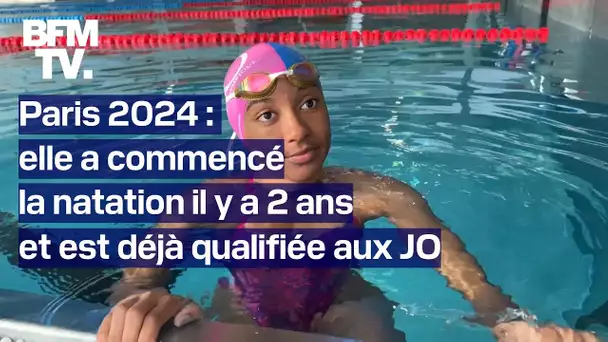 Maesha, 17 ans, a commencé la natation il y a seulement deux ans et participera aux JO