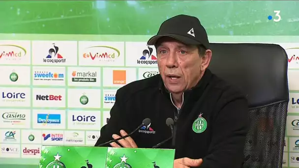 OL- St Etienne : Jean-Louis Gasset (ASSE) en conférence de presse