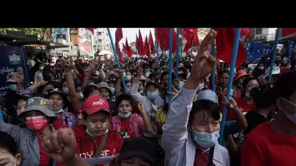 En Birmanie, manifestations et appels à la grève pour dénoncer le coup d'État