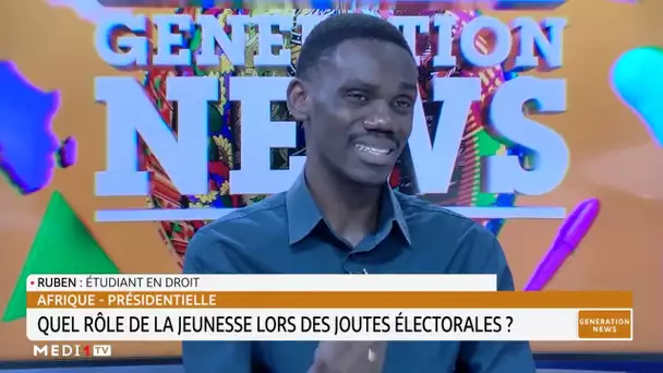 #GénérationNews .. Afrique-présidentielle: quel rôle de la jeunesse lors des joutes électorales ?