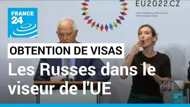 L'Union européenne suspend l'accord facilitant l'octroi de visas aux Russes • FRANCE 24