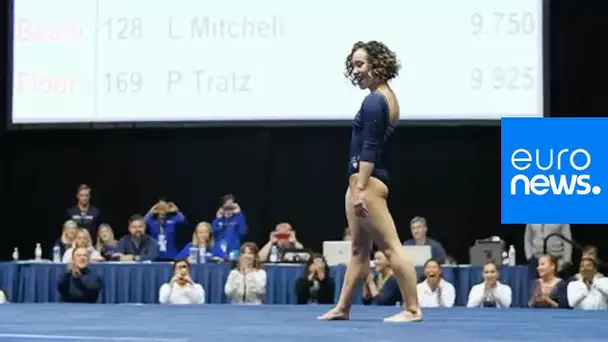 Gymnastique : l&#039;incroyable 10 au sol de Katelyn Ohashi