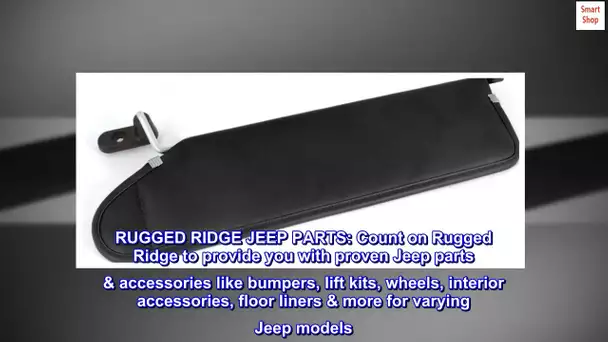 Rugged Ridge 13313.01 Black Sun Visor