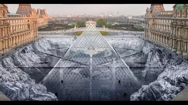 La pyramide du Louvre version JR enfin révélée