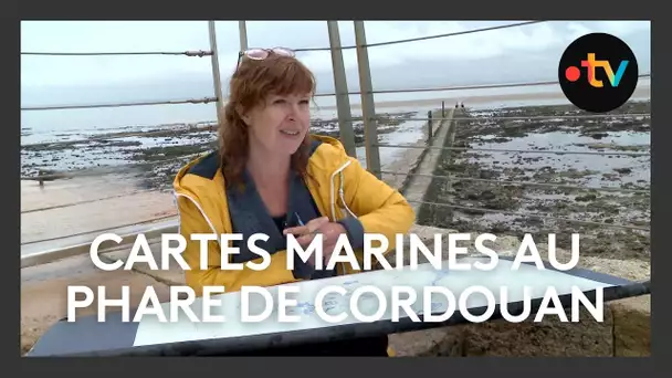 Une cartographe marine en résidence d'artiste au Phare de Cordouan