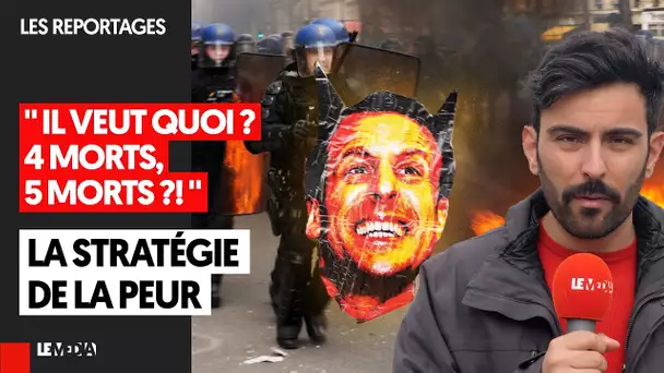 MACRON FACE AU PEUPLE :  « C’EST LA STRATÉGIE DE LA PEUR »