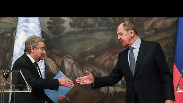 Rencontre Guterres-Lavrov à Moscou pour évoquer le sort des civils
