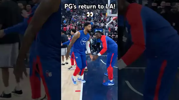 Paul George’s returns to LA to matchup with his old squad🔥 The Clippers!|#Shorts