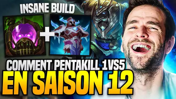 MAGNIFIQUE PENTAKILL 1v5 !! Comment ABUSER des NOUVEAUX ITEMS EN SAISON 12 pour 1v9 !