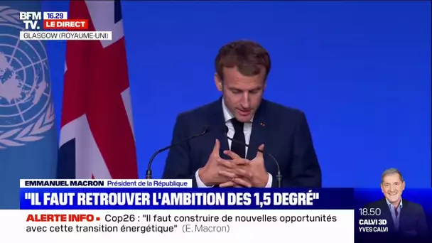 Emmanuel Macron s'exprime à la COP26