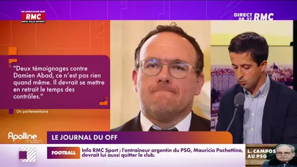 "Le journal du off" : à peine nommé, Damien Abad est au cœur de la tempête