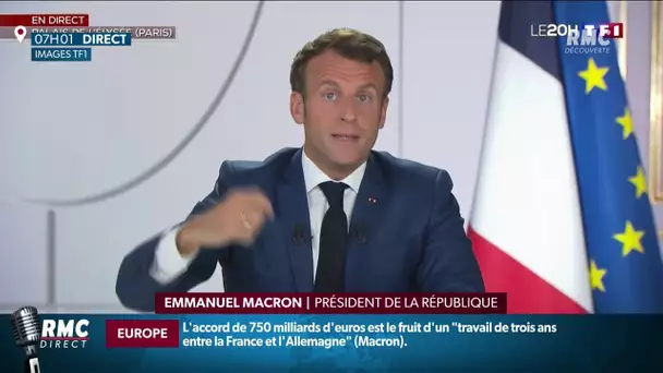 Emmanuel Macron défend l’accord trouvé sur le plan de relance européen