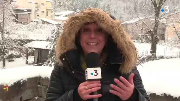 Météo tempête Gloria : le Haut-Vallespir sous la neige