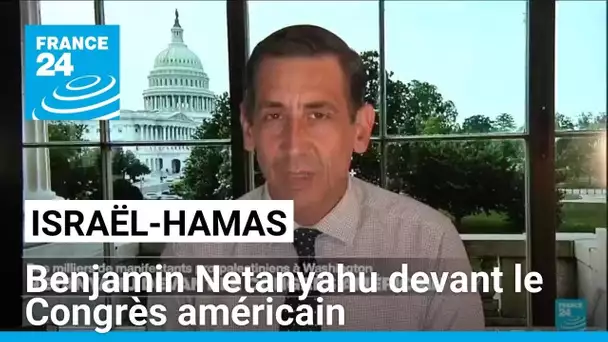 Discours de Benjamin Netanyahu devant le Congrès américain, des élus et manifestants protestent