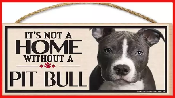 Imagine This Wood Sign for Pit Bull Dog Breeds