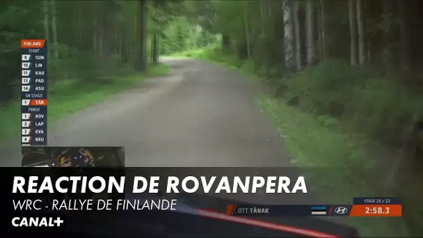 Réaction de Kalle Rovanpera - Rallye de Finlande