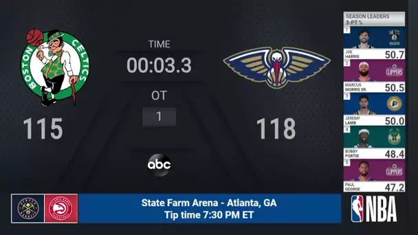 Celtics @ Pelicans | NBA on ABC Live Scoreboard