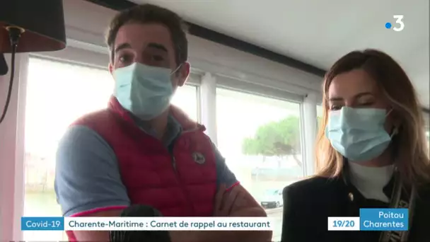 Charente-Maritime : le carnet de rappel instauré dans les tous les restaurants