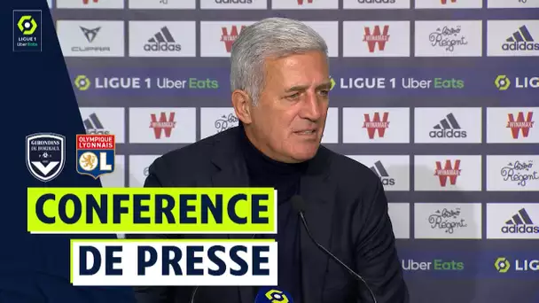 Conférence de presse FC GIRONDINS DE BORDEAUX - OLYMPIQUE LYONNAIS (2-2)  / 2021/2022