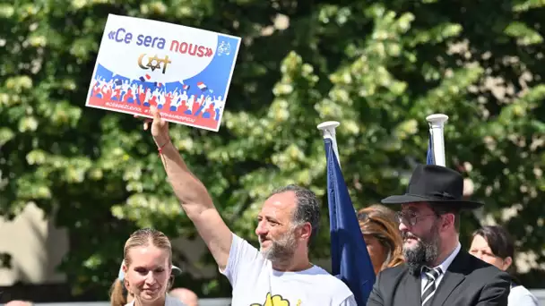 Courbevoie : un millier de personnes rassemblées «contre la haine des juifs»