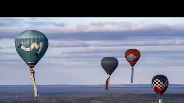 En Lituanie, des montgolfières pour exprimer la solidarité avec l'Ukraine