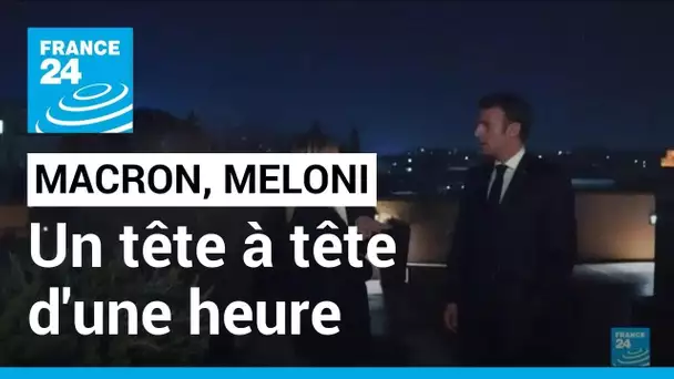 Macron/Meloni : un tête à tête d'une heure à l'abri des caméras • FRANCE 24