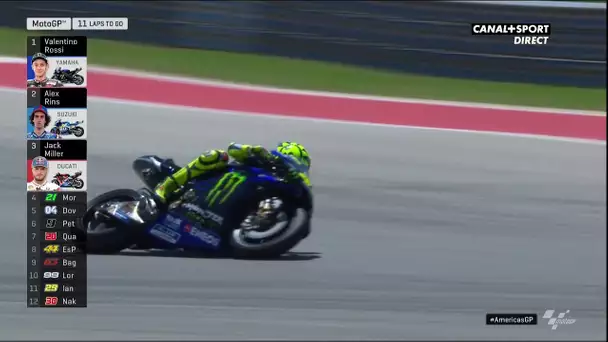 Valentino Rossi est en tête de la course !