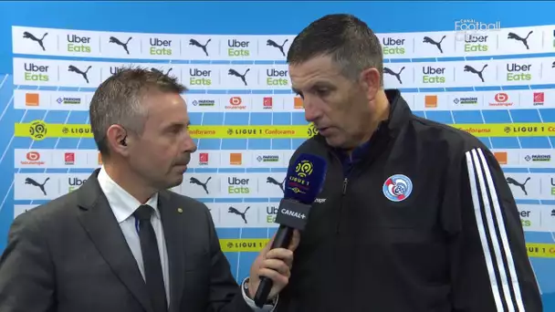 La réaction de Thierry Laurey après OM / Strasbourg