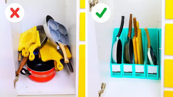 ASTUCES BRILLANTES D'ORGANISATION POUR QUE TA MAISON SOIT PLUS CHALEUREUSE