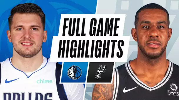 MAVERICKS at SPURS | FULL GAME HIGHLIGHTS | January 22, 2021