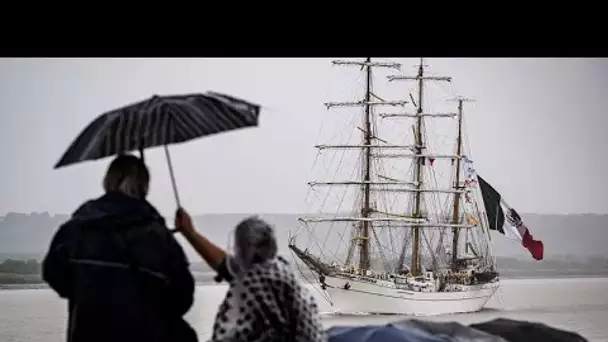 Les plus beaux navires du monde paradent sur la Seine, au départ de Rouen, pour l'Armada 2023