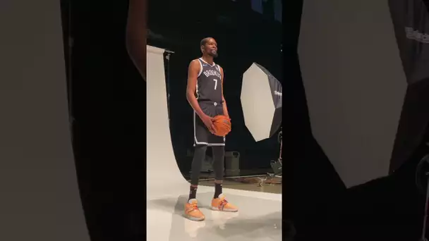 POV of KD’s Nets #NBAMediaDay 👀 | #Shorts