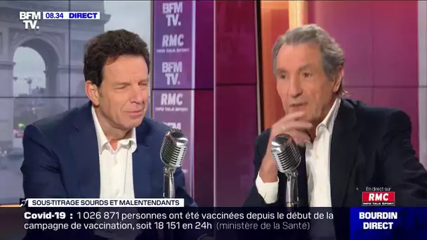 Geoffroy Roux de Bézieux face à Jean-Jacques Bourdin sur RMC et BFMTV