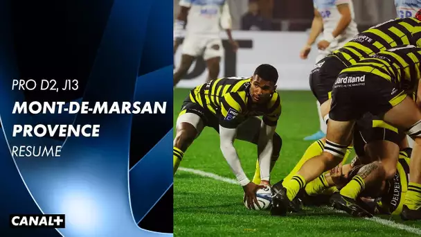 Le résumé de Mont-de-Marsan / Provence Rugby - Pro D2 (J13)