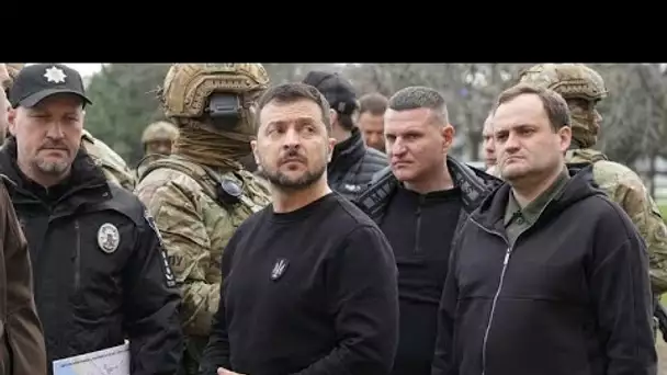 En visite sur le front à Zaporijjia, Volodymyr Zelensky a rencontré le patron de l'AIEA